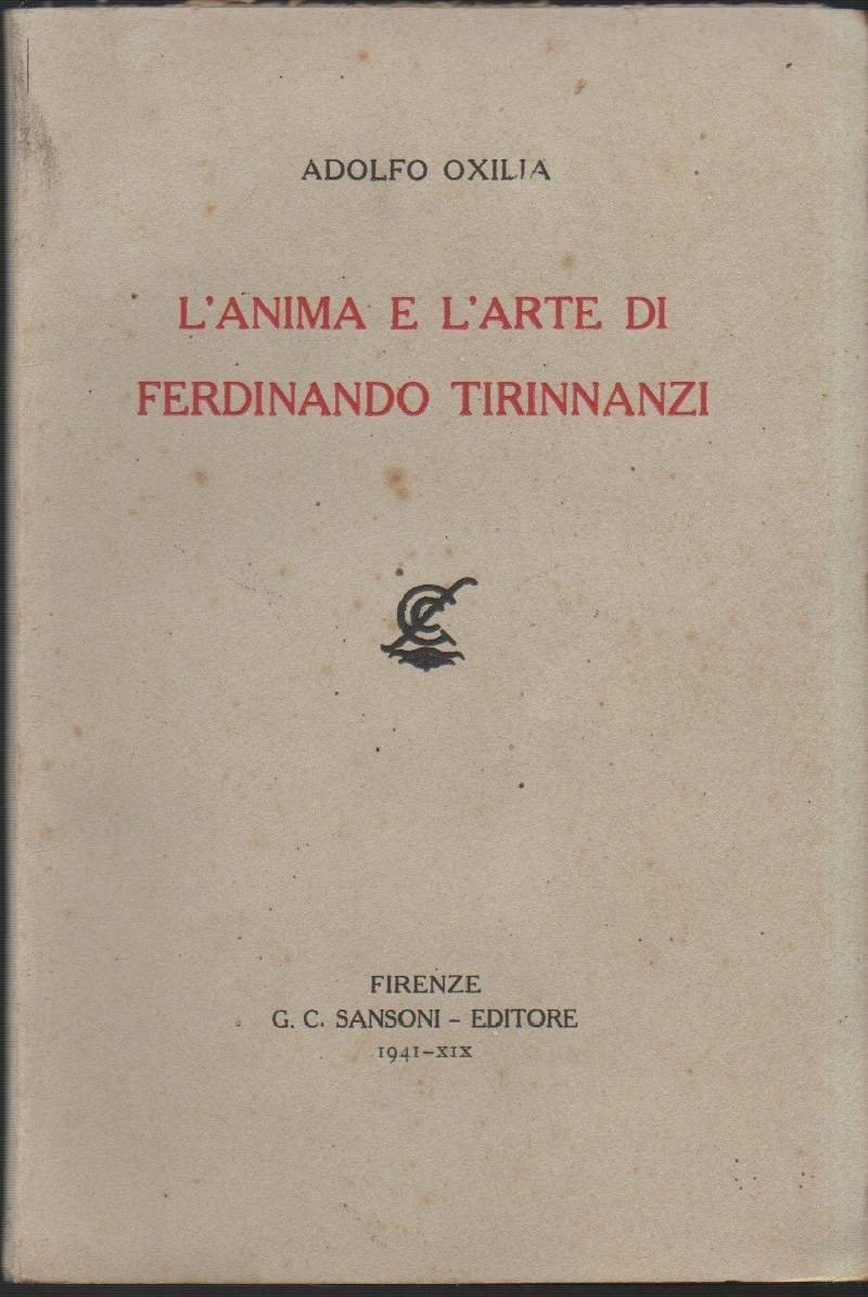 L'ANIMA E L'ARTE DI FERDINANDO TIRINNANZI (1941)