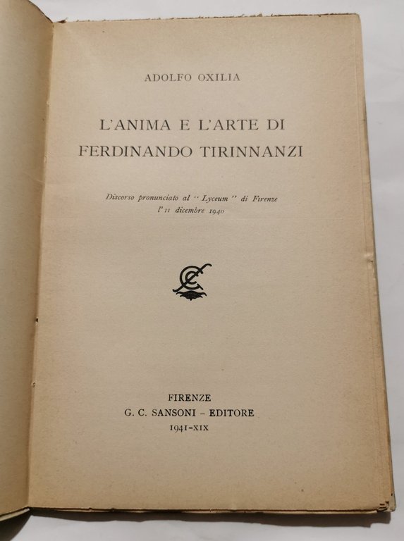 L'anima e l'arte di Ferdinando Tirinnanzi