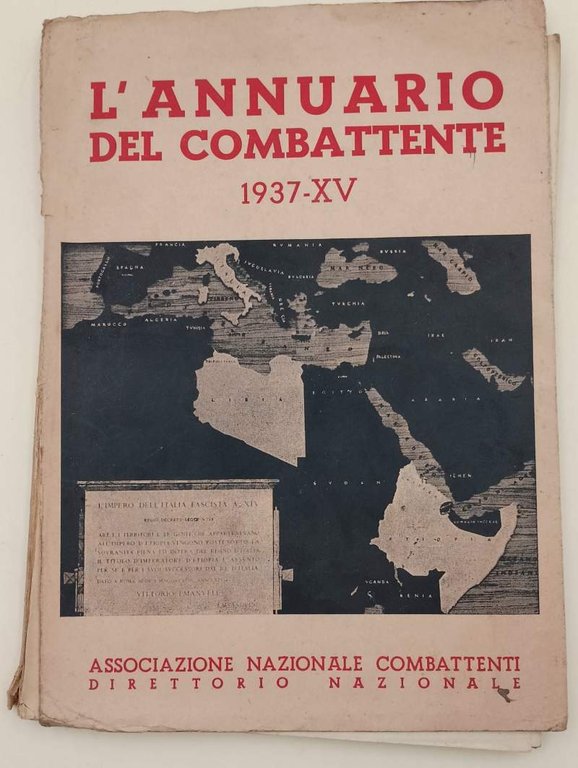 L'ANNUARIO DEL COMBATTENTE-1937
