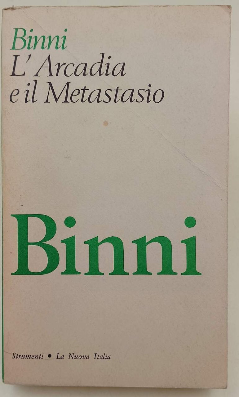 L'ARCADIA E IL METASTASIO(1964)
