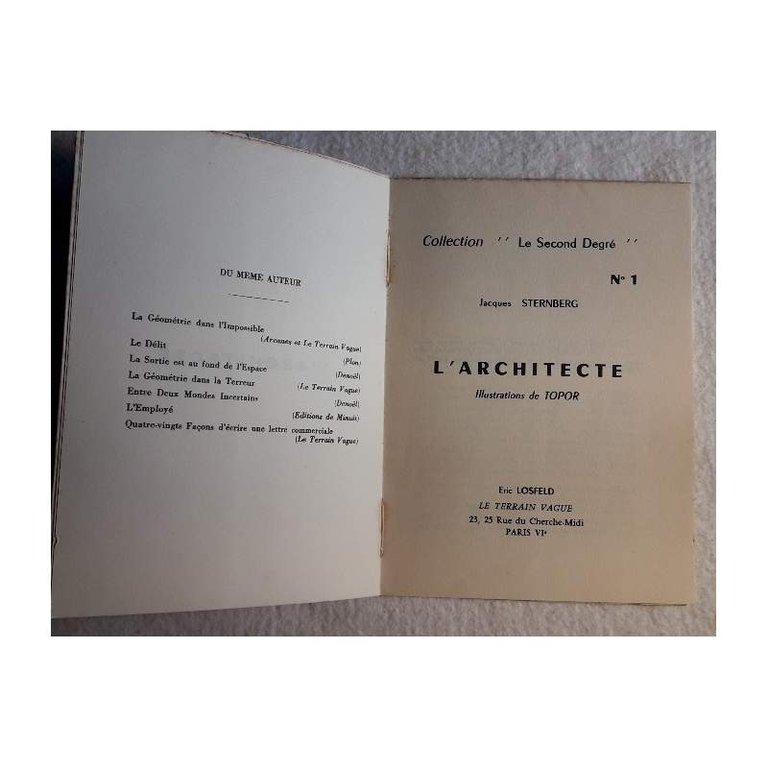 L'ARCHITECTE(1959)