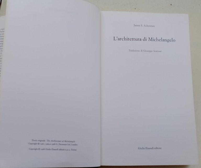 L'Architettura di Michelangelo
