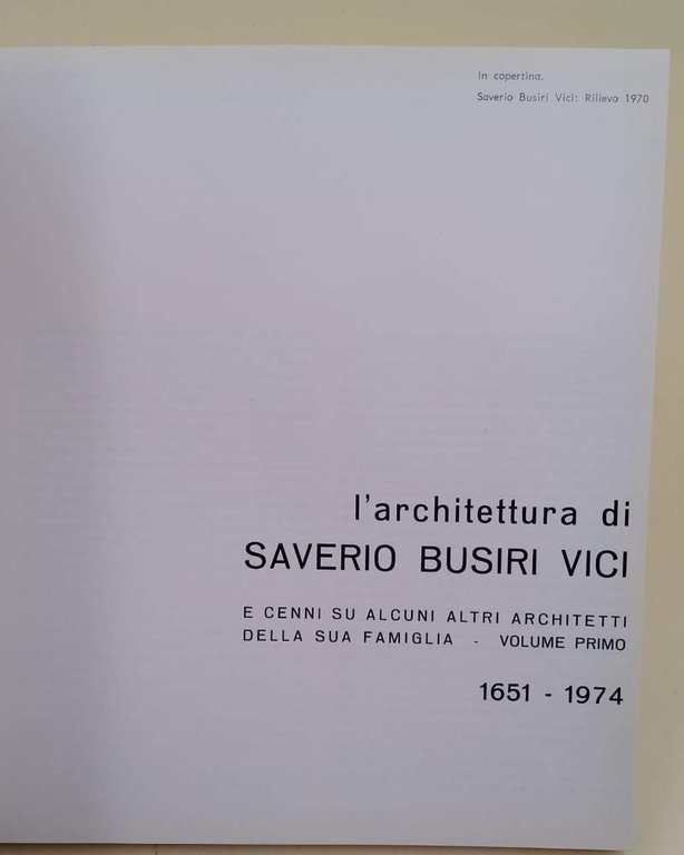 L'ARCHITETTURA DI SAVERIO BUSIRI VICI E CENNI SU ALCUNI ALTRI …