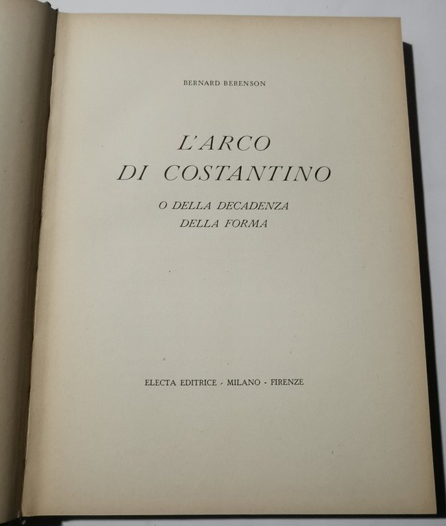 L'arco di Costantino o della decadenza della forma