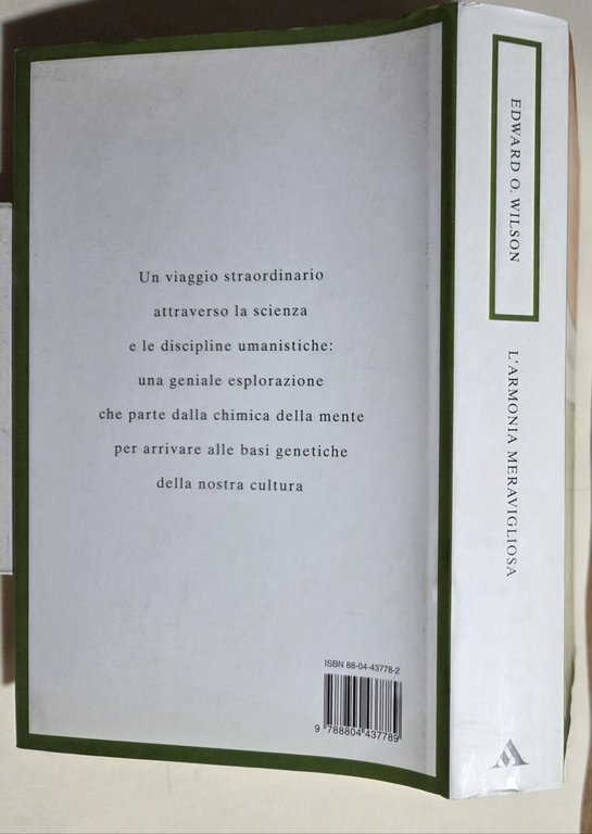 L'armonia meravigliosa. Dalla biologia alla religione, la nuova unità della …