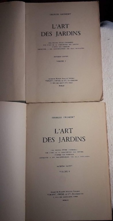 L'ART DES JARDINS 2 VOLL.(1953)