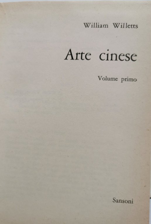 L'Arte Cinese - 2 voll.