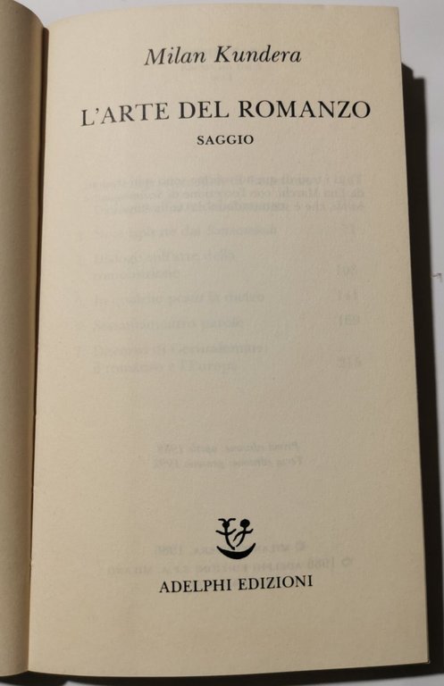 L'arte del romanzo