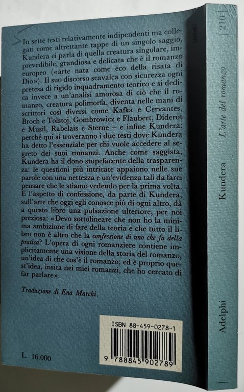 L'arte del romanzo