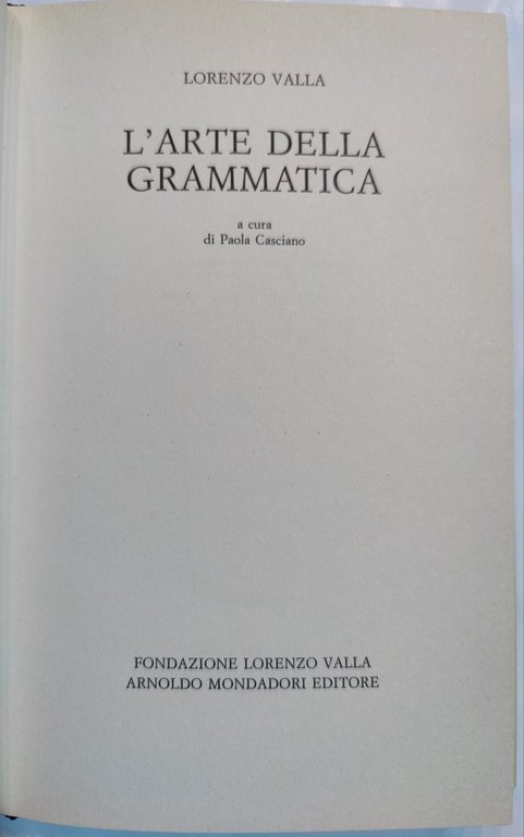 L'arte della grammatica