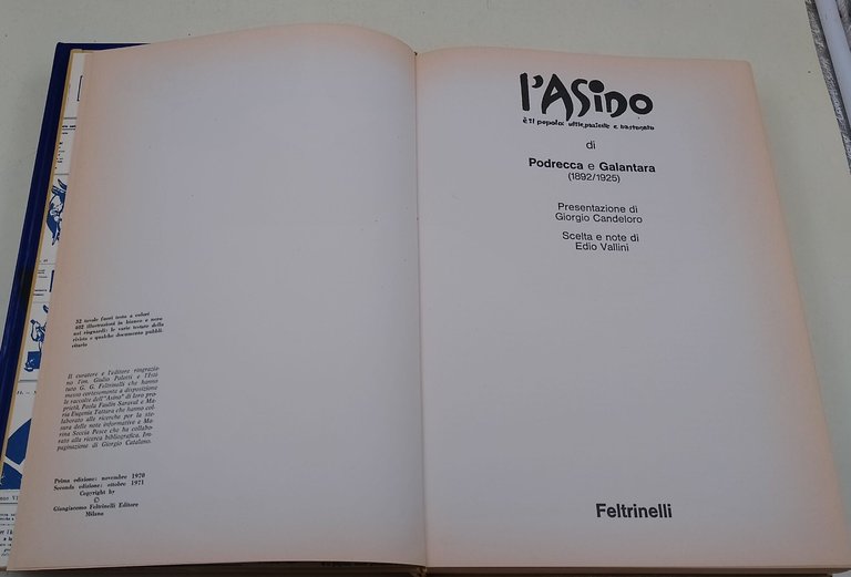 L'Asino e' il popolo utile, paziente e bastonata/ Il becco …