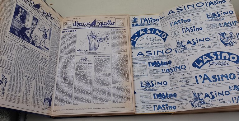 L'Asino e' il popolo utile, paziente e bastonata/ Il becco …