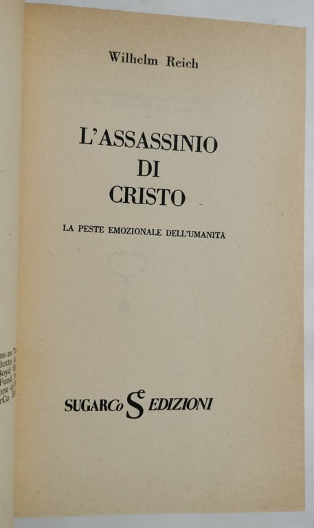 L'assassinio di Cristo - La peste emozionale della società