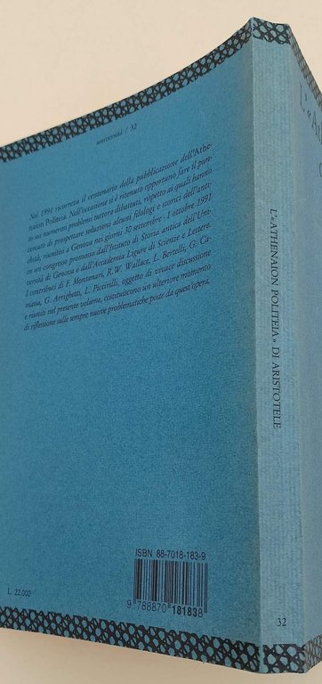 L'ATHENAION POLITEIA DI ARISTOTELE(1993)