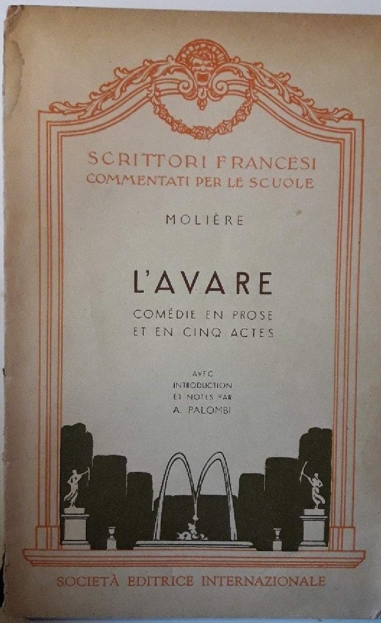 L'AVARE- COMEDIE EN PROSE ET EN CINQ ACTES(1958) | Immagine principale