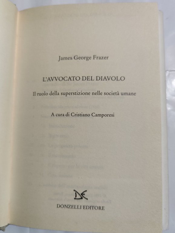 L'avvocato del diavolo - Il ruolo della superstizione nelle società …