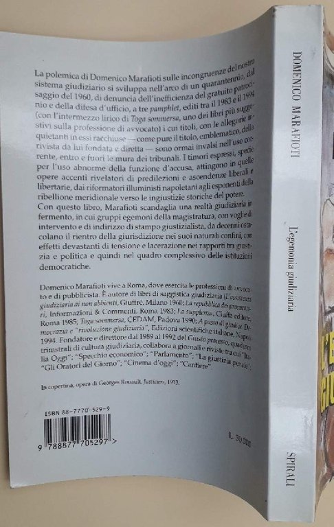 L'EGEMONIA GIUDIZIARIA( 1999)