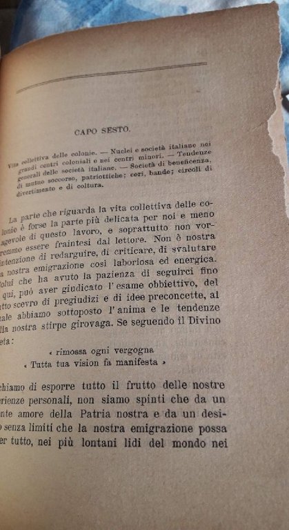 L'EMIGRAZIONE ITALIANA NEL PERIODO ANTE BELLICO(1918)