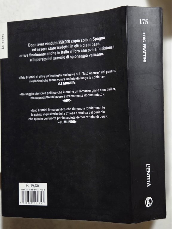 L' entita' : la clamorosa scoperta del servizio segreto vaticano: … | Immagine Gallery 3