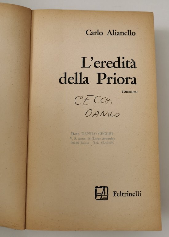 L'eredita' della priora