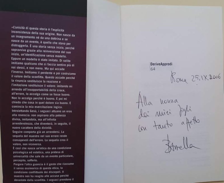 L'ERRORE DEL MAESTRO-PER UNA LETTURA LAICA DEI VANGELI(2006)