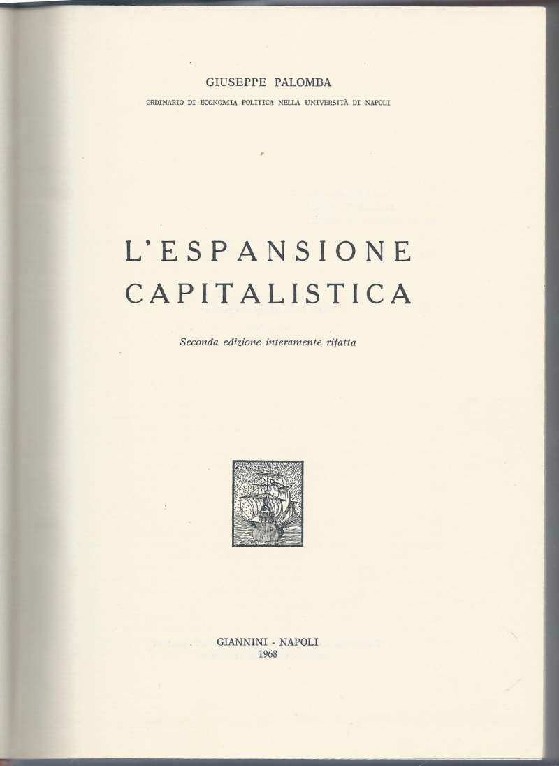 L'ESPANSIONE CAPITALISTICA