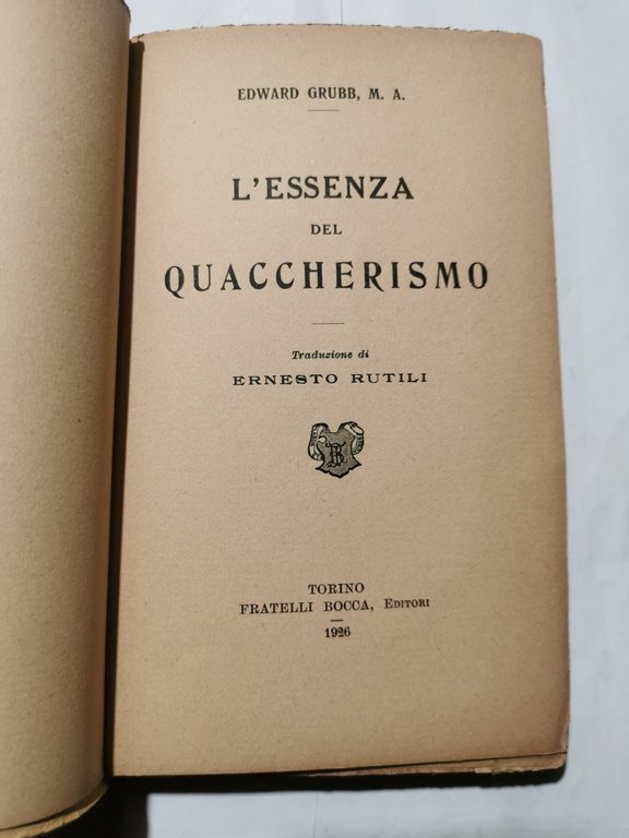 L'essenza del Quaccherismo