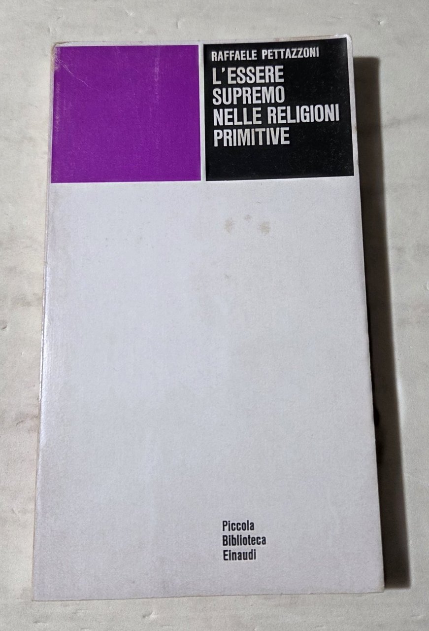 L'essere supremo nelle religioni primitive