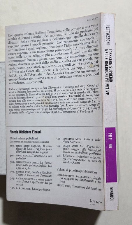 L'essere supremo nelle religioni primitive