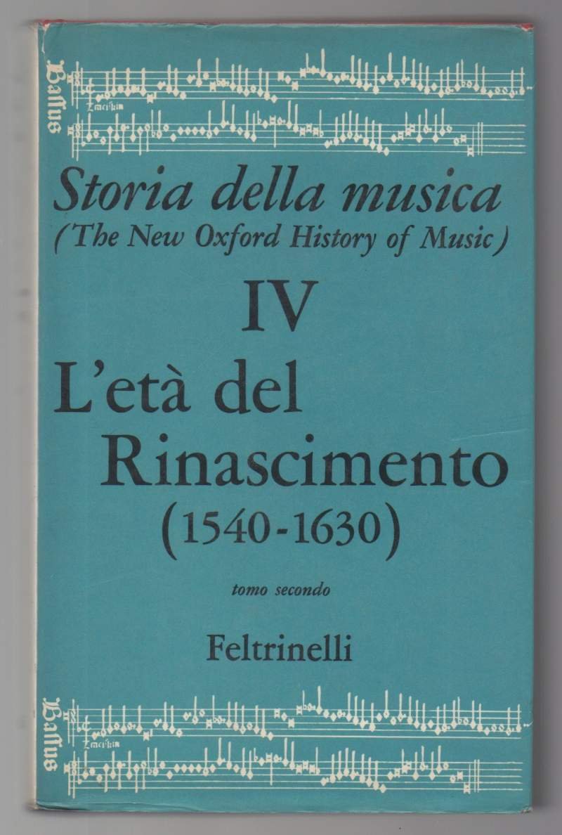 L'ETA' DEL RINASCIMENTO 1540-1630-volume VI tomo secondo (1975) | Immagine principale
