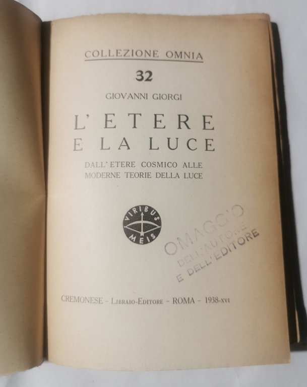 L'etere e la luce - Dall'etere cosmico alle moderne teorie …