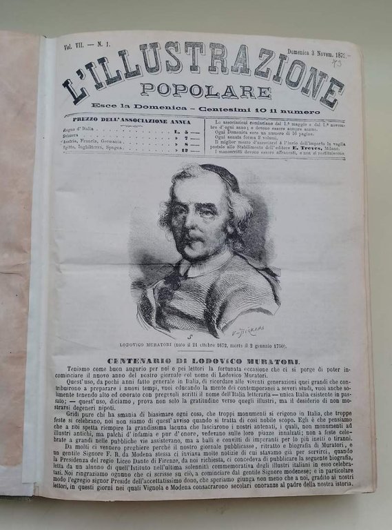 L'ILLUSTRAZIONE POPOLARE - VOLUME VII e VIII DAL 1 NOVEMBRE …
