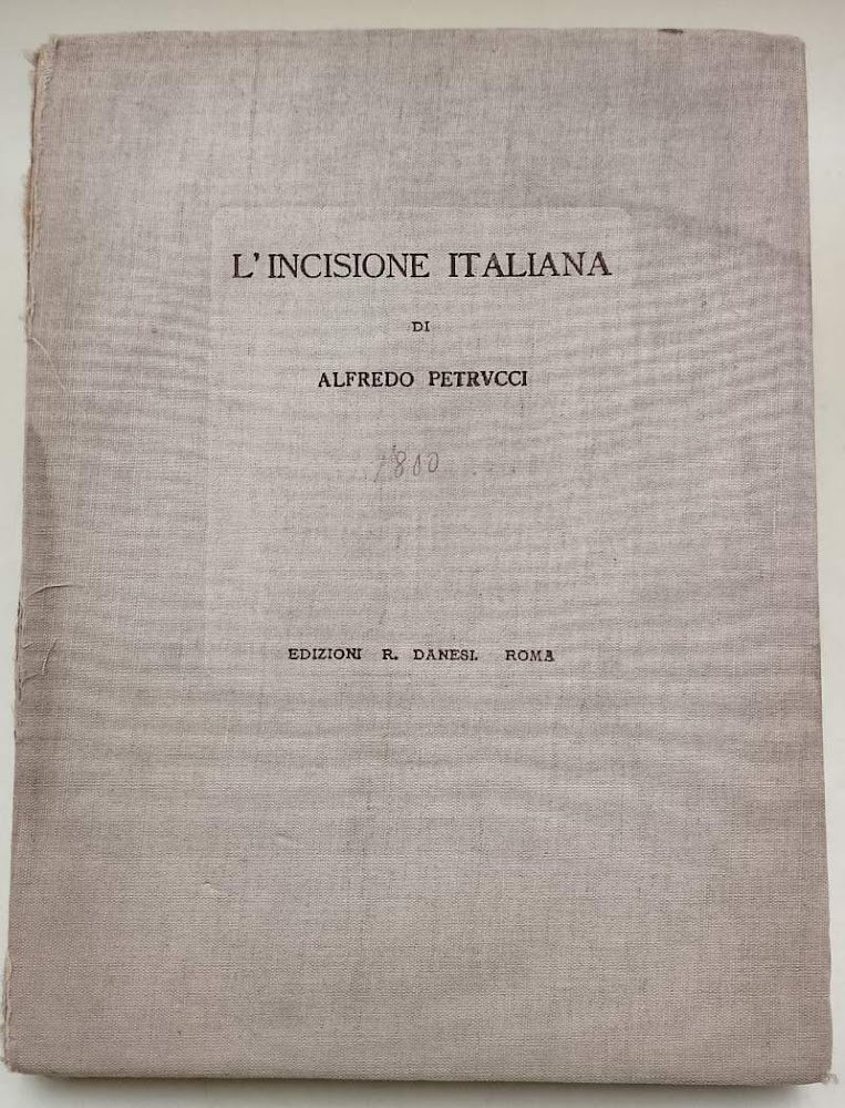 L'INCISIONE ITALIANA-L'OTTOCENTO(1941)