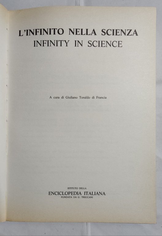 L'infinito nella scienza - Infinity in science
