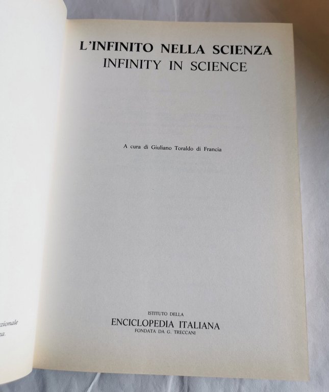L'infinito nella scienza