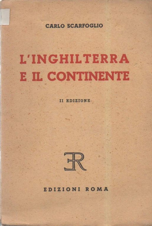 L'INGHILTERRA E IL CONTINENTE (1937) | Immagine Gallery 2