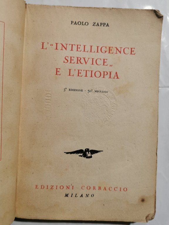 L'Intelligence Service e l'Etiopia