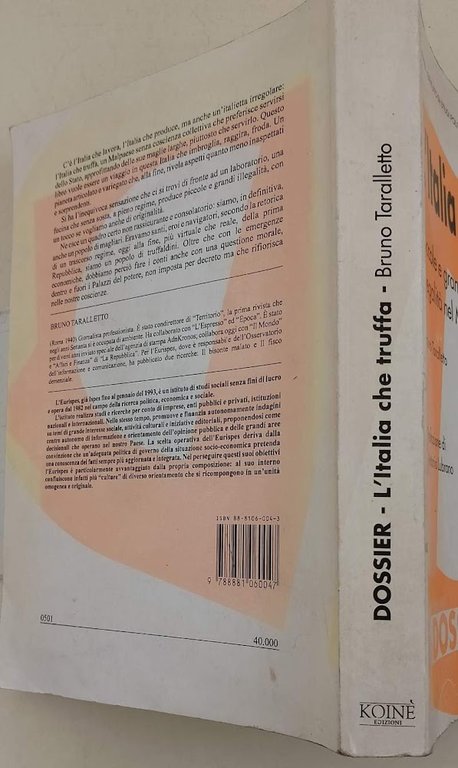 L'ITALIA CHE TRUFFA-PICCOLE E GRANDI ILLEGALITA' NEL MALPAESE(1995)