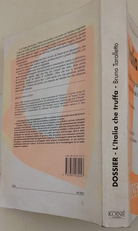 L'ITALIA CHE TRUFFA-PICCOLE E GRANDI ILLEGALITA' NEL MALPAESE(1995)
