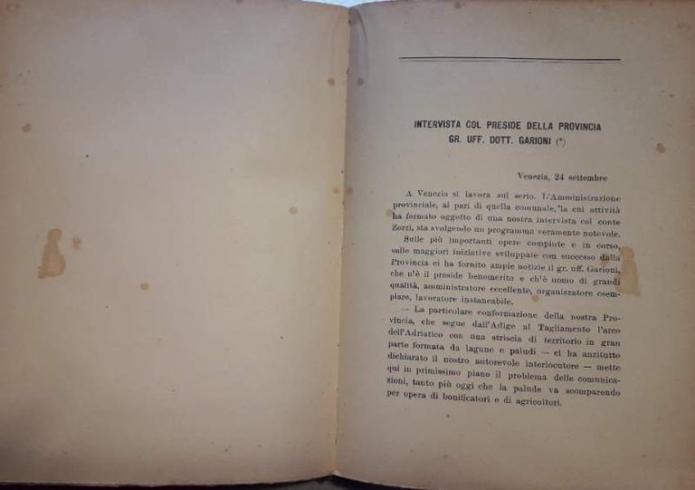 L'ITALIA DI MUSSOLINI E GLI ITALIANI NUOVI(1929)