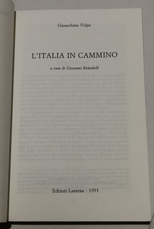 L'Italia in cammino