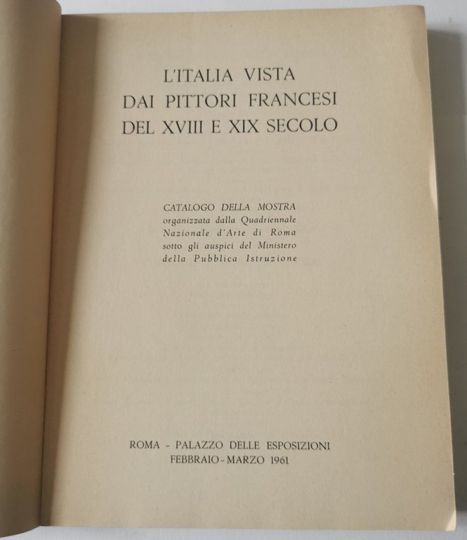 L'Italia vista dai pittori francesi del XVIII e XIX sec. …