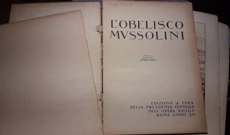 L'OBELISCO MUSSOLINI(1933/34)