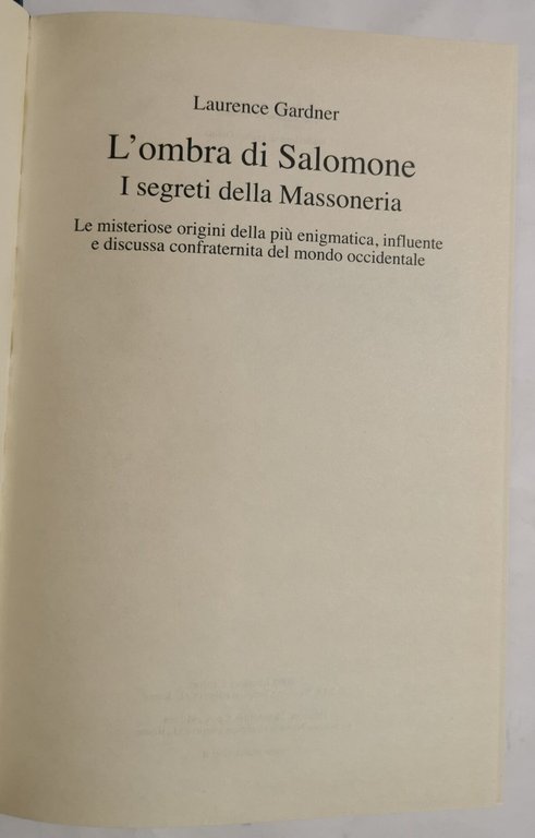L'ombra di Salomone - i segreti della Massoneria