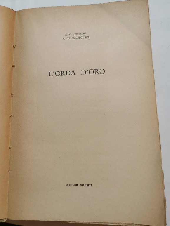 L'orda d'oro