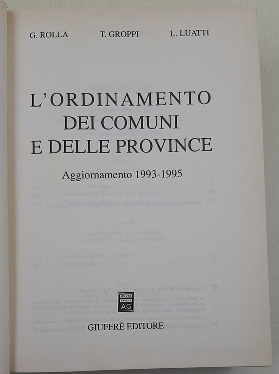 L' Ordinamento dei Comuni e delle Province | Immagine Gallery 2