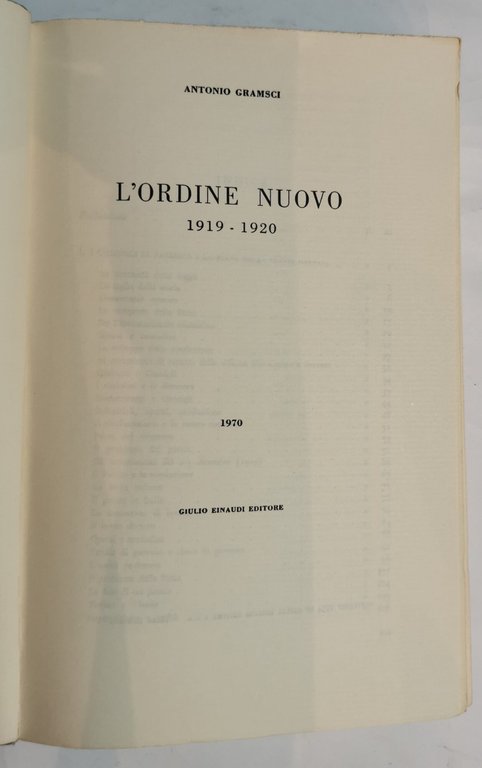 L'Ordine Nuovo | Immagine Gallery 2