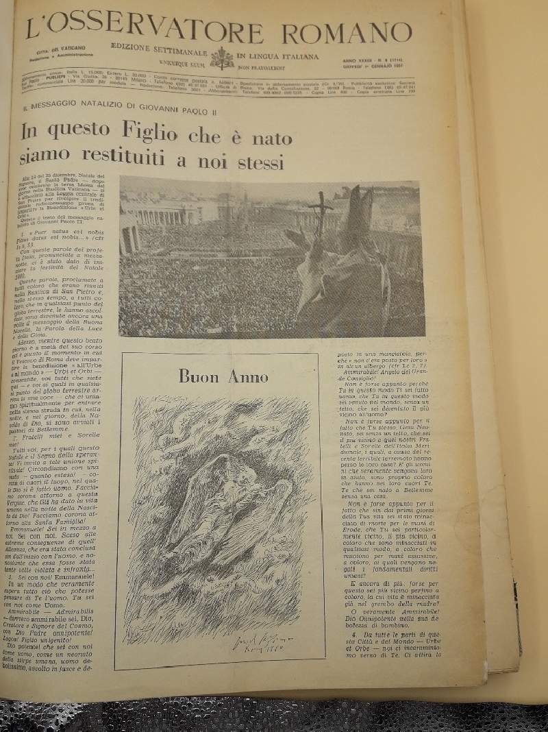 L'OSSERVATORE ROMANO-ANNATA COMPLETA 1981