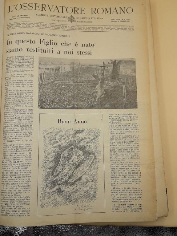 L'OSSERVATORE ROMANO-ANNATA COMPLETA 1981