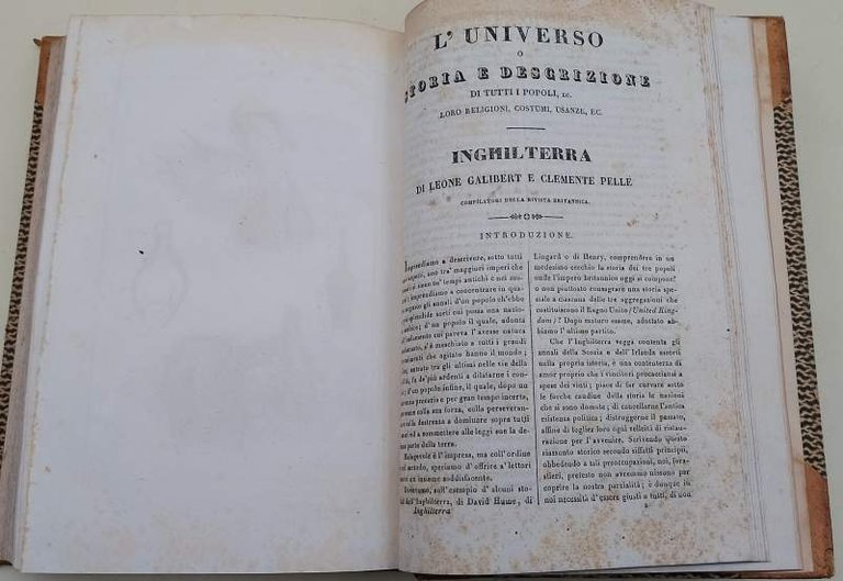 L'UNIVERSO O STORIA E DESCRIZIONE DI TUTTI I POPOLI, LORO …
